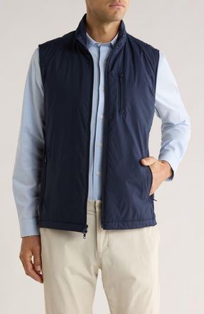 Mizzen+Main Northwood Mixed Media Vest in Navy at Nordstrom, Size Xx-Large