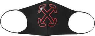 Off-white Arrow-Print Mondmasker - Heren - Accessoires - Zwart - L/Xl - Katoen - Accessoires