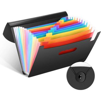 OEM Mejora La Eficiencia Con 12 Compartimentos Para Documentos A4, Organizador De Archivos Expandible, Fabricado En Polipropileno, Impermeable Y Port&aacute;til