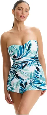 Gottex Island Breeze Bandeau Swimdress in Blue-Multi at Nordstrom, Size 12