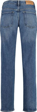 7 For All Mankind Womens Straight Leg Jeans Denim Cotton Straight-Leg