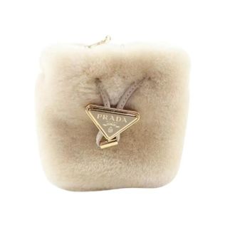 Prada Borsa a spalla mini Pre-owned in shearling - - Pre-owned - Donna - Beige - ONE SIZE