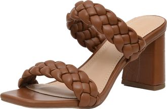 Dune London Dunes Womens Iris braided Heel Sandal +Memory Foam Insoles, Brown, 7 UK
