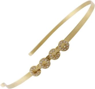Chanel Pre-owned Metalen Haaraccessoires - Dames - Vintage Accessoires - Geel - ONE Size - Vintage