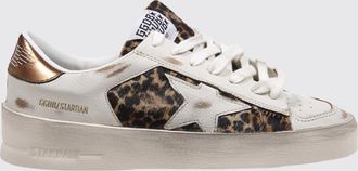 Golden Goose Sneakers Stardan in pelle con stampa animalier ed effetto usurato