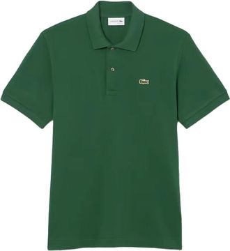 Lacoste Geribbelde Kraag Shirt Iberis - Heren - T-shirts - Groen - 2XL - Katoen - Tops
