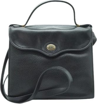 Dior Pre-owned Handbags, female, Black, Size: ONE SIZE Pre-owned Vintage Leather Handbag