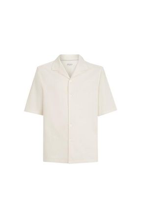 Brunello Cucinelli Short sleeve shirt in Off-White at Nordstrom, Size Xxx-Large Eu
