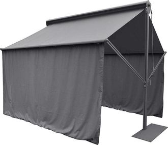 Hesperide Hesperide - Cortinas Para Cenador Salsa Gris Oscuro - Para Salsa 4 X 2 M (2 Cortinas) - Hesp&eacute;ride