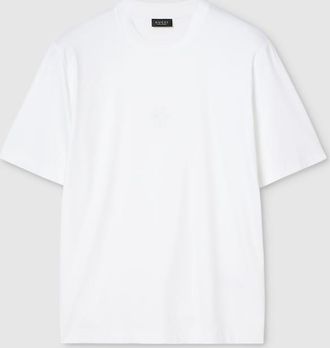 Gucci Soft Rayon Jersey T-shirt With Embroidery, Size XXXL, White, Ready-to-wear