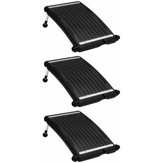 vidaXL Vidaxl - Pannelli Solari Termici Curvi per Piscina 3 pz 72,5x46 cm