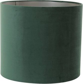 Light & Living Pantalla de lámpara - Velours - verde - textil - - Light&living
