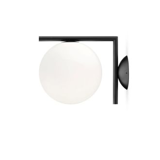 FLOS IC C/W1 BRO Wand- und Deckenleuchte, schwarz