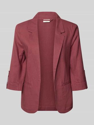 Only Relaxed Fit Blazer aus Viskose-Leinen-Mix Modell GOA in Mauve, Gr&ouml;&szlig;e 34