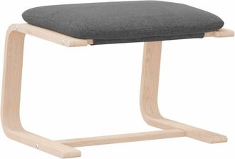 vidaXL Reposapi&eacute;s De Tela Gris Oscuro 51x41x40 Cm Vidaxl