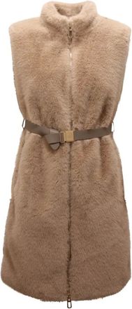 Duno Jassen, Dames, Beige, M, Polyester, Vertia Pejo Lari Padded Vest