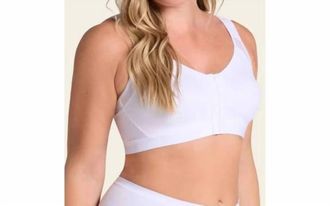 Leonisa Posture Corrector Back Support Wireless Bra In White