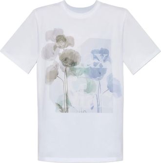 Max Mara T-shirt a fiori - Bianco