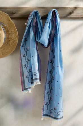 Terrain Embroidered Motif Scarf