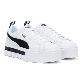 Puma Mayze Dames Witte / Zwarte Sneakers
