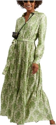 La DoubleJ Bellini Jurk - Dames - Maxi kleedjes - Groen - L - Kleedjes