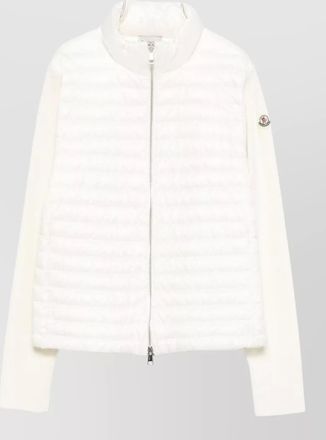 Moncler down quilted zip-up cardigan