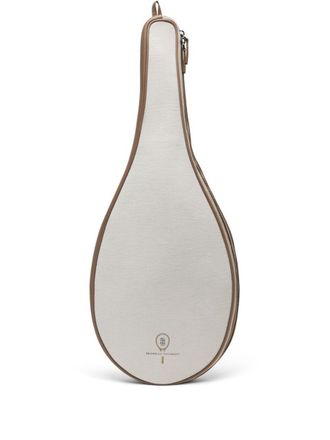 Brunello Cucinelli Canvas Racket Holder With Logo