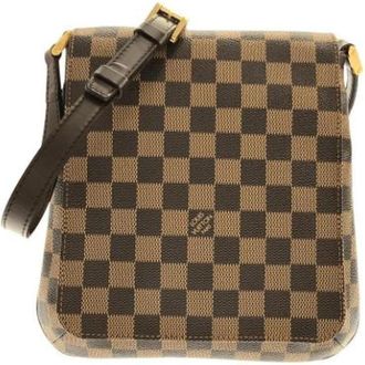 Louis Vuitton Pre-owned Canvas Shoulder Bag - Dames - Vintage Schoudertas - Bruin - ONE Size - Vintage