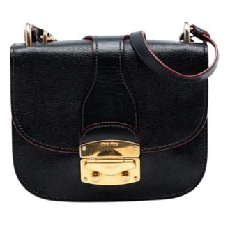 Miu Miu Pre-owned Cross Body Bags, female, Black, Size: ONE SIZE Pre-owned Satchel
