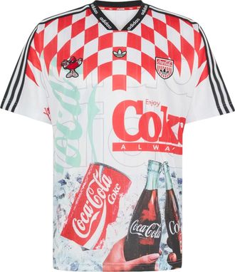 adidas x Coca-Cola Classic Sport Mash-Up Jersey Asia Sizing White Multicolor KY2106