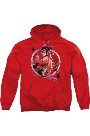 Gildan Batman Harley Q Adult Pull Over Hoodie / Hooded Sweatshirt