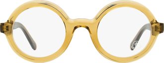 Moncler ML5194 Round Acetate Eyeglasses - Brown