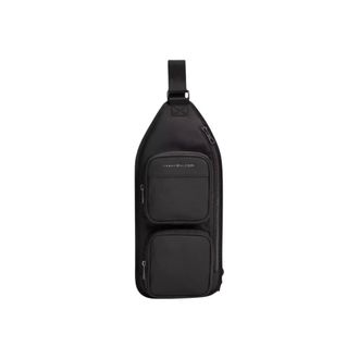 Tommy Hilfiger Tassen, Heren, Zwart, ONE Size, Polyester, Th Repreve Slingpack