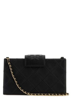 Tory Burch Black Fleming Mini Crossbody Bag