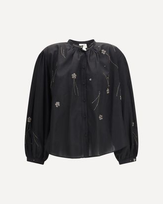 Forte_Forte FORTE_FORTE Fleurs dOrient embroidered voile bohemian Shirt Female II