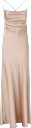 Pinko Farro Satin Open Back Dress