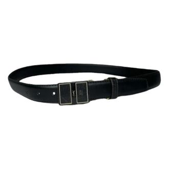 Saint Laurent Pre-owned Vintage Leather Belt - female - Yves Saint Laurent Vintage - Vintage Belts - Black - ONE SIZE - Pre-owned