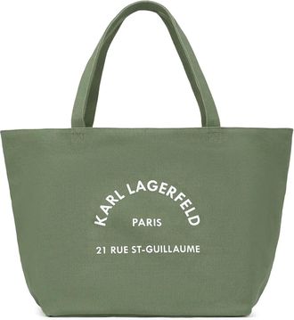 Karl Lagerfeld Borsa tote Rue St-Guillaume - Verde