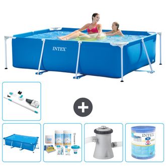 Intex Piscina Con Estructura Rectangular - 220x150x60 Cm - 7-piezas S30017