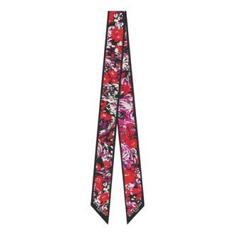 Givenchy (WMNS) Givenchy SS26 Bandeau in Silk with Floral Print Black Fuchsia BG00NZG002-038