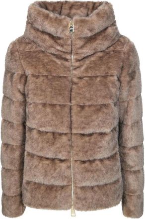 Herno Cappa Piumino Light Melange Min - Dames - Jassen - Bruin - XS - Jassen