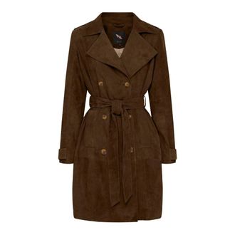 BTF-CPH Trench in camoscio - - Coats - Donna - Marrone - XS