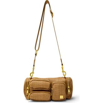 Think Royln Lady Cargo Shoulder Bag in Sand Dune Raffia at Nordstrom