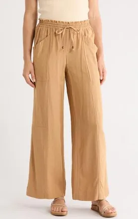 Democracy Ultra Skyrise Paperbag Pants in Caramel Latte at Nordstrom Rack, Size X-Large