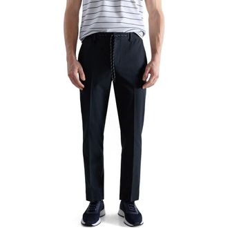 Mango Slim Fit Pants in Navy at Nordstrom, Size 32