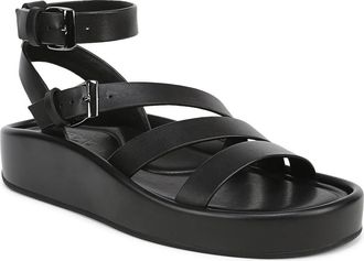 Naturalizer So Sweet Platform Ankle Strap Sandal in Black at Nordstrom, Size 5.5
