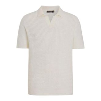 Oscar Jacobson Polo Shirts, male, White, Size: 2XL Alf Bomuld Polo Skjorte