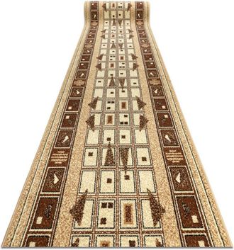 RugsX Alfombra De Pasillo Bcf Jetta Dzeta Beige 64 Cm Beige 64x390 Cm