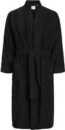Jack & Jones badstof badjas JACSOLID zwart