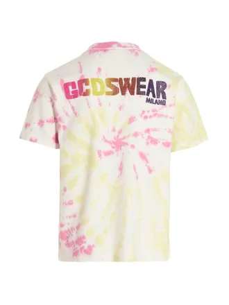 GCDS Tie-Dye Cotton T-Shirt - Multicolor